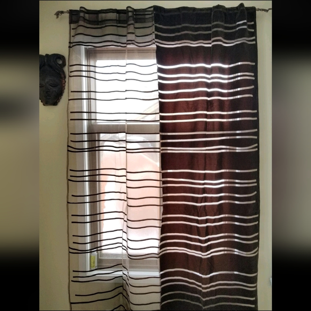 IKEA semi-transparent curtains